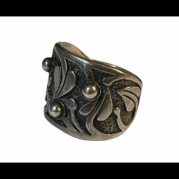 Silpada Sterling Floral Vine Holy Trinity Ring 6 - Picture 4 of 6